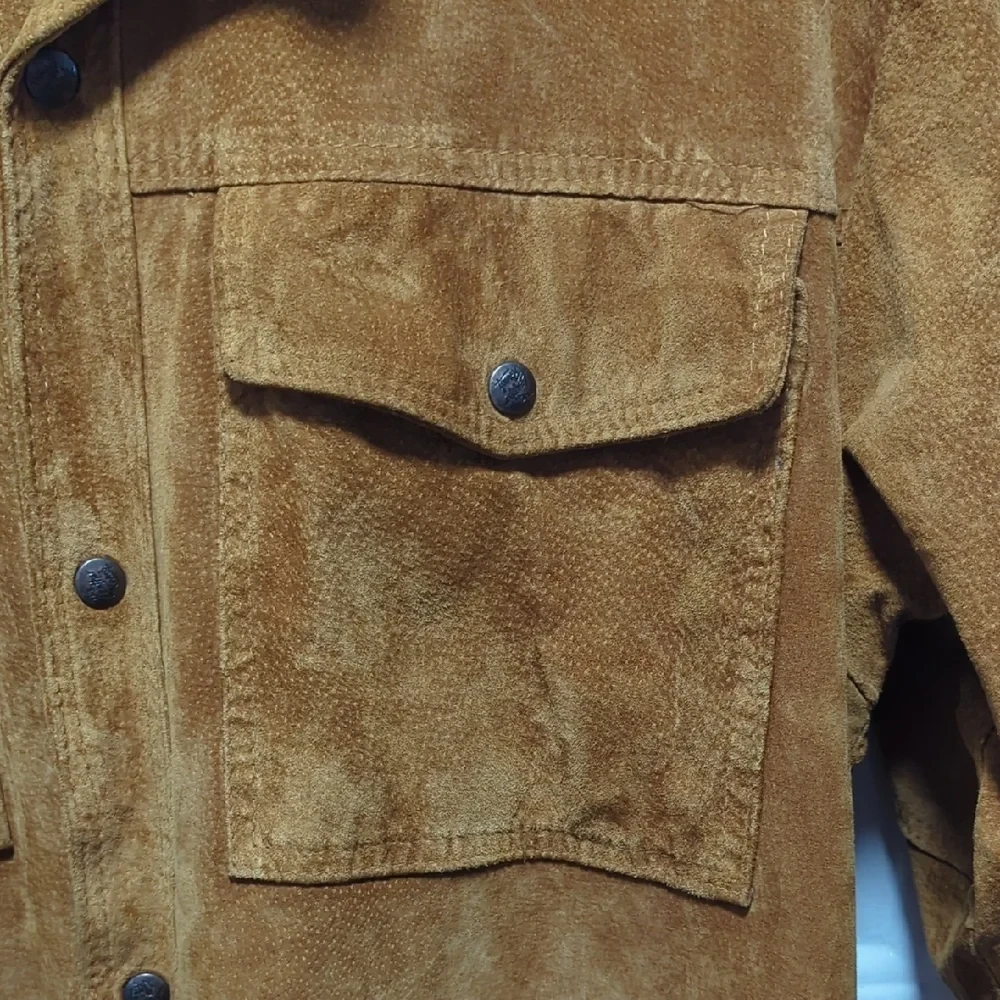 Tan Suede Leather Jacket - photo 2