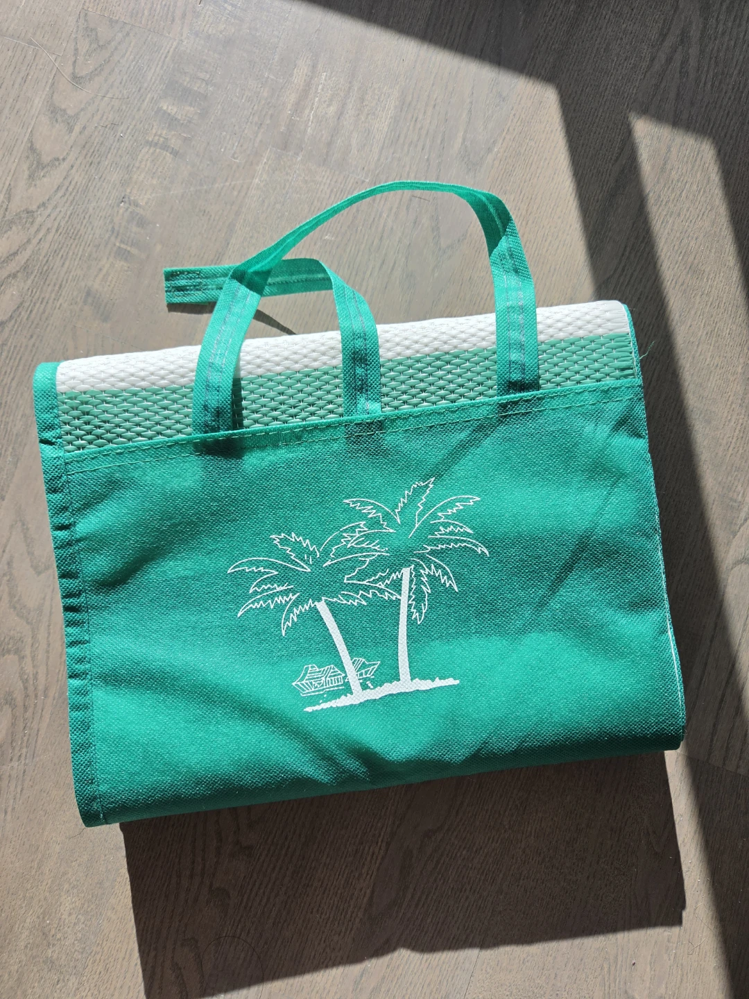 Green Palm Tree Picnic Mat
