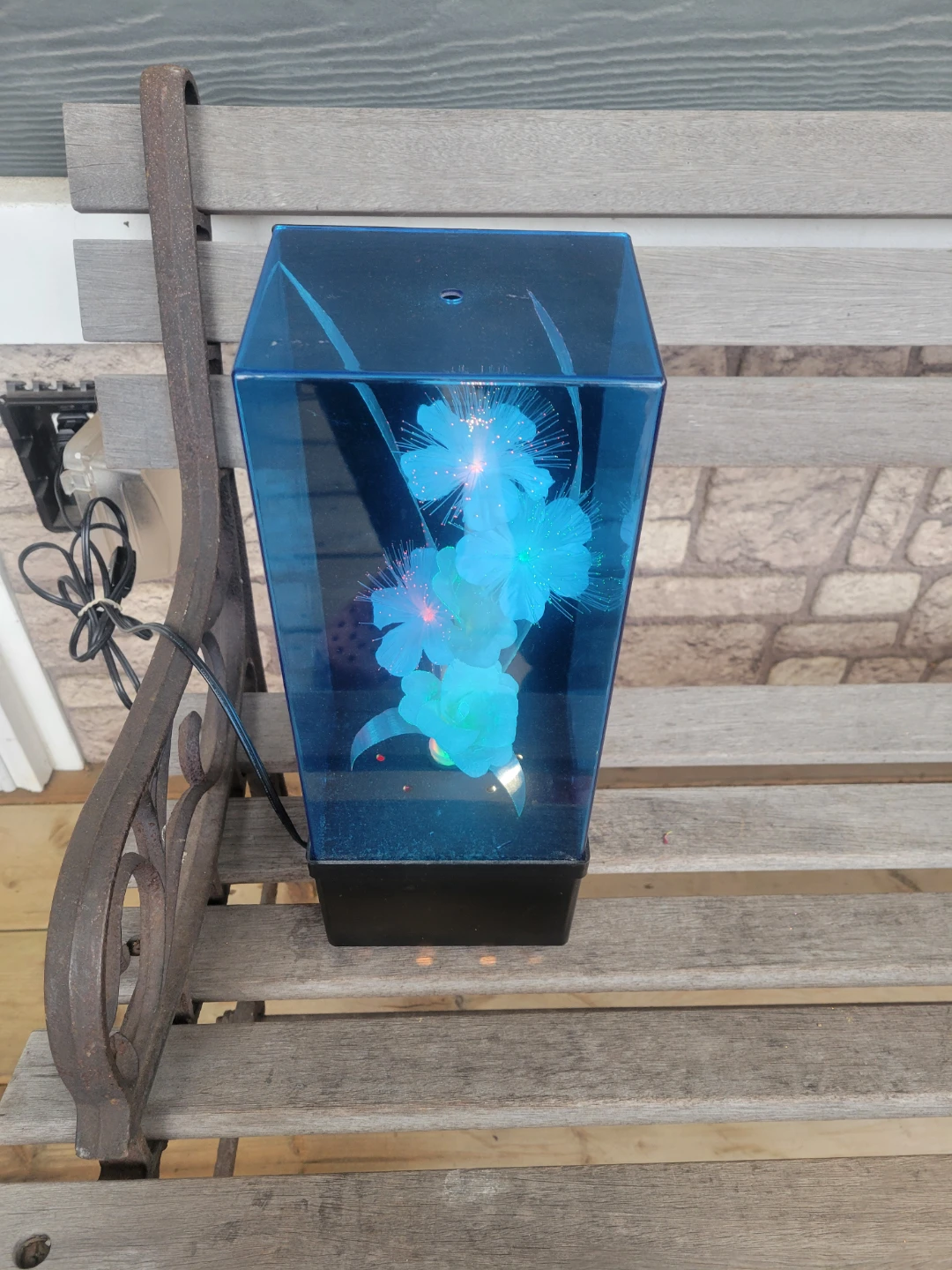 Vintage Fiber Optics Color Changing Lamp and Music Box (Working) - photo 2