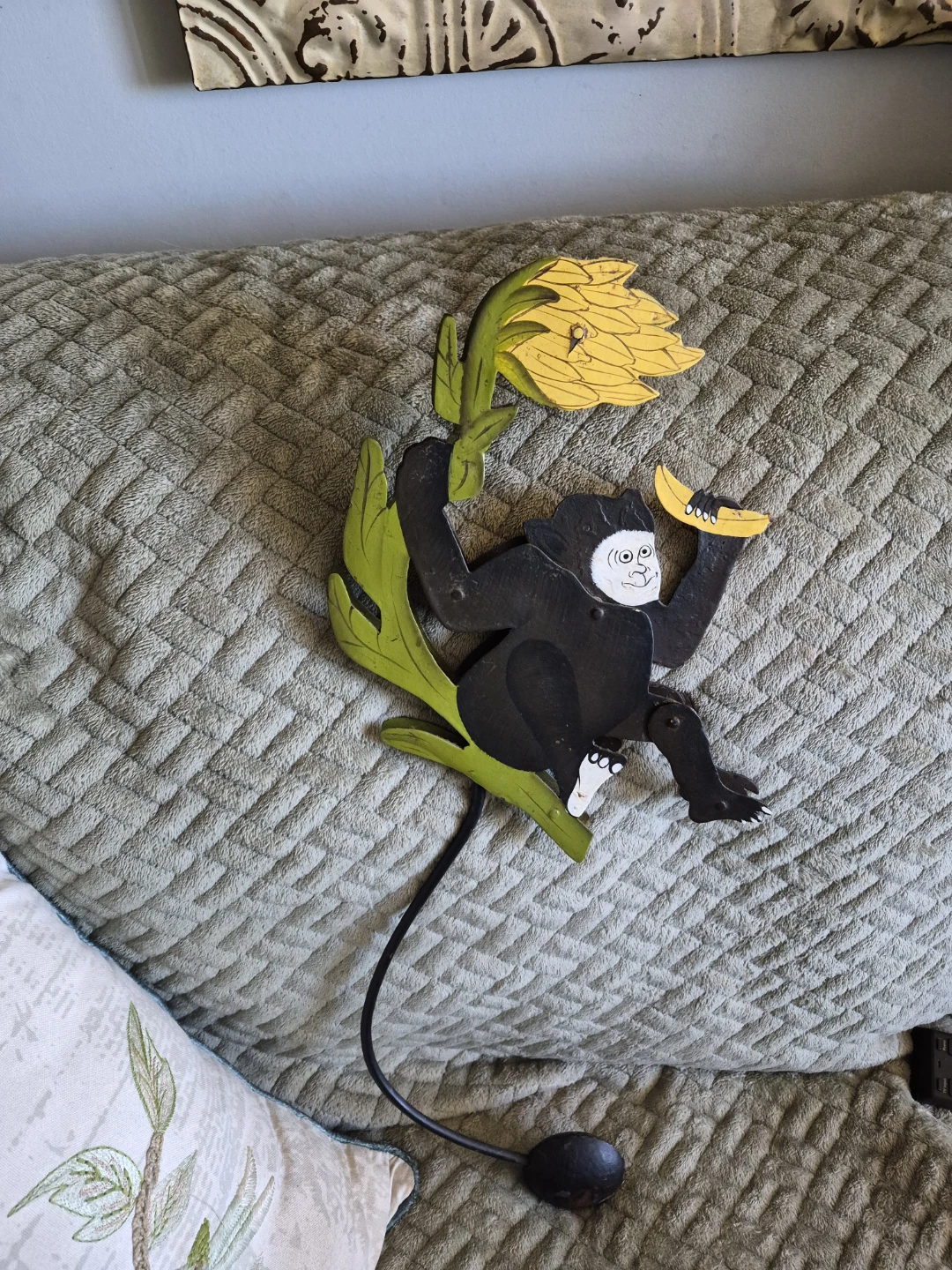 Antique  Pendulum Monkey Toy
