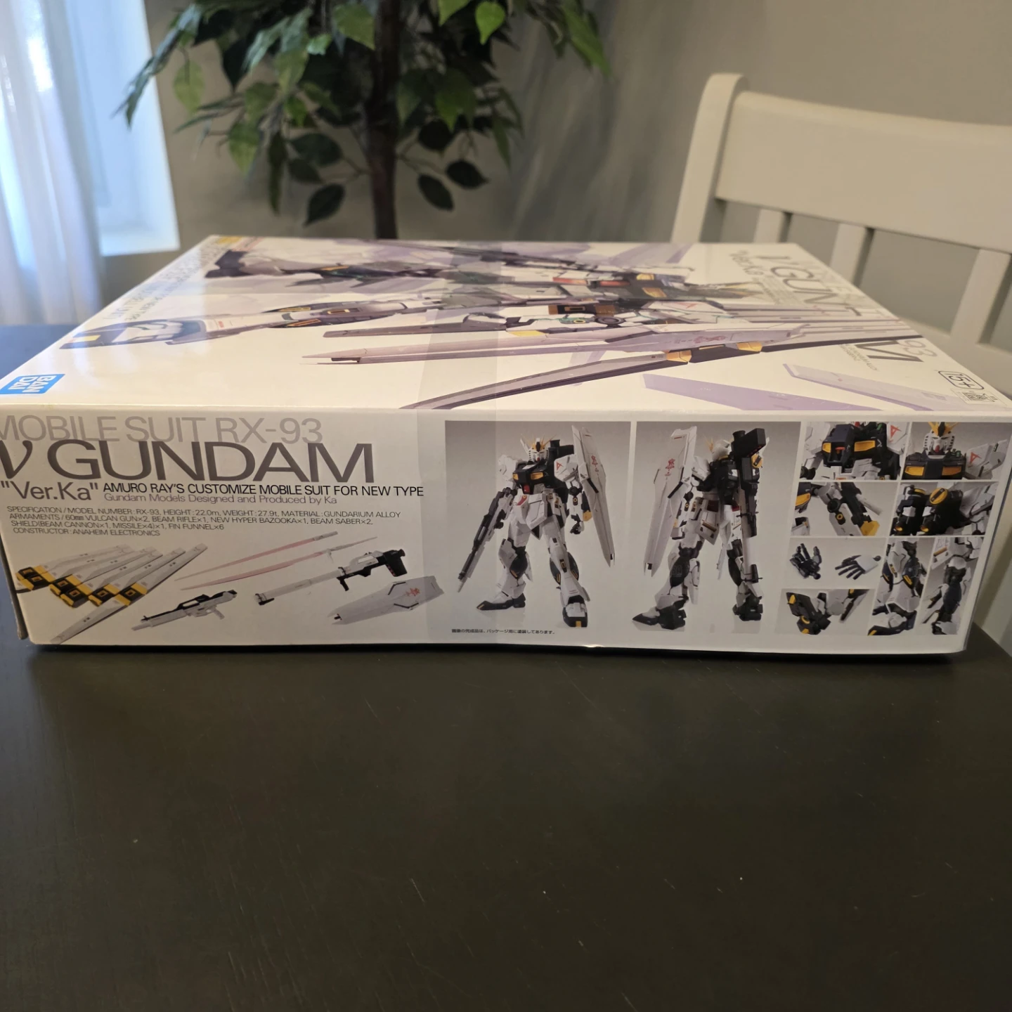Bandai MG Nu Gundam Ver.Ka 1/100 Model Kit - photo 2