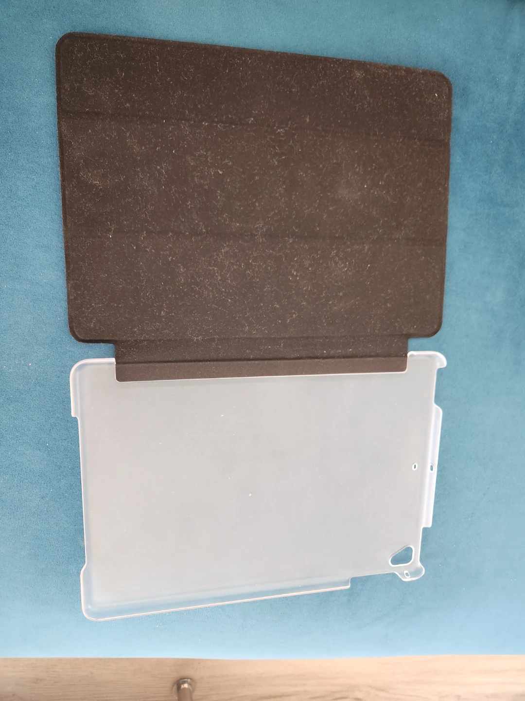 Black iPad Case with Translucent Back