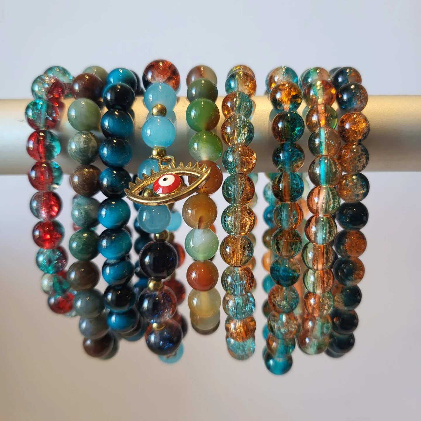 Set of 38 assorted Beaded Stretch Bracelets - photo 3