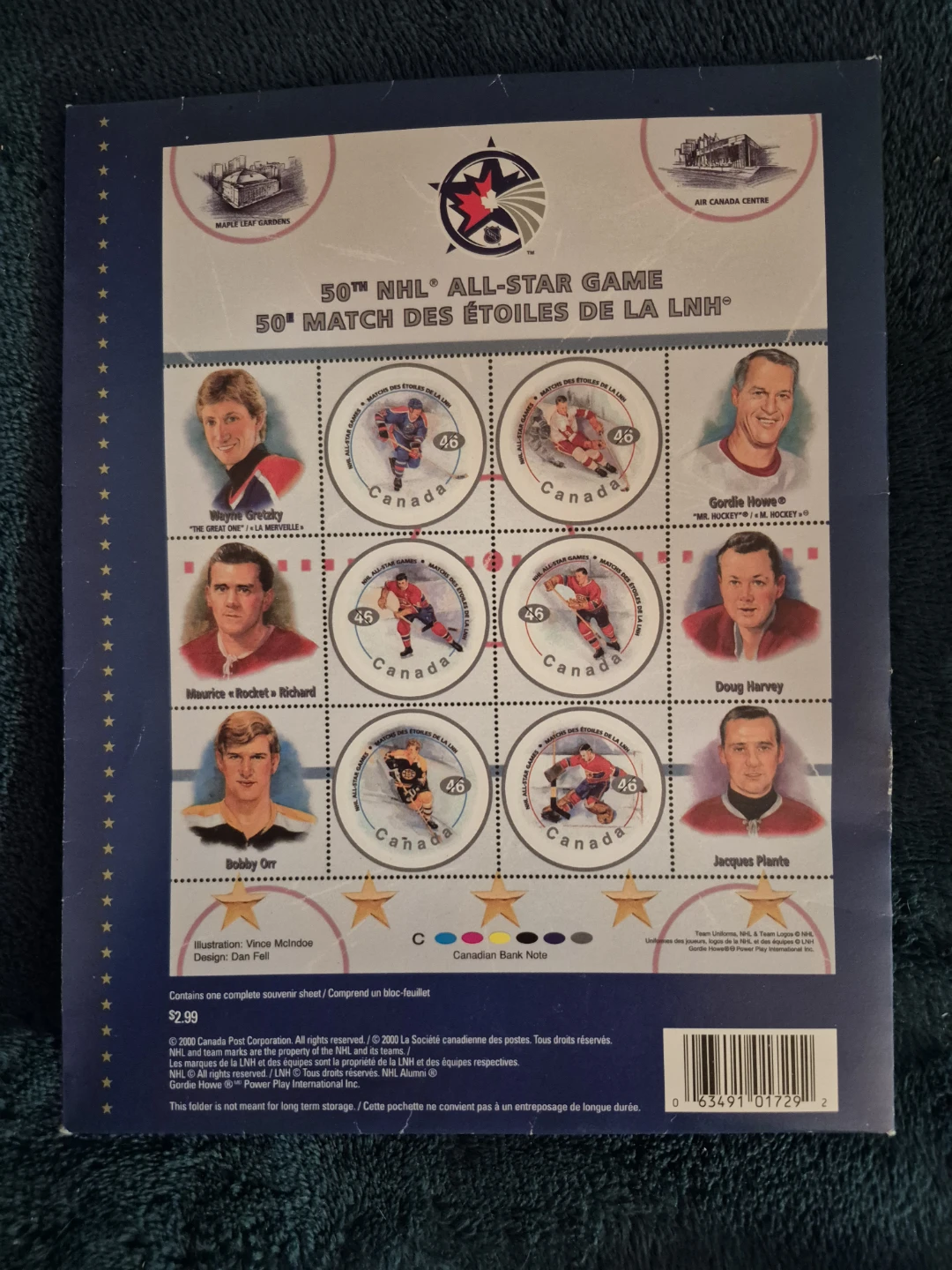 50th NHL All-Star Game Commemorative Stamp Sheet - photo 4