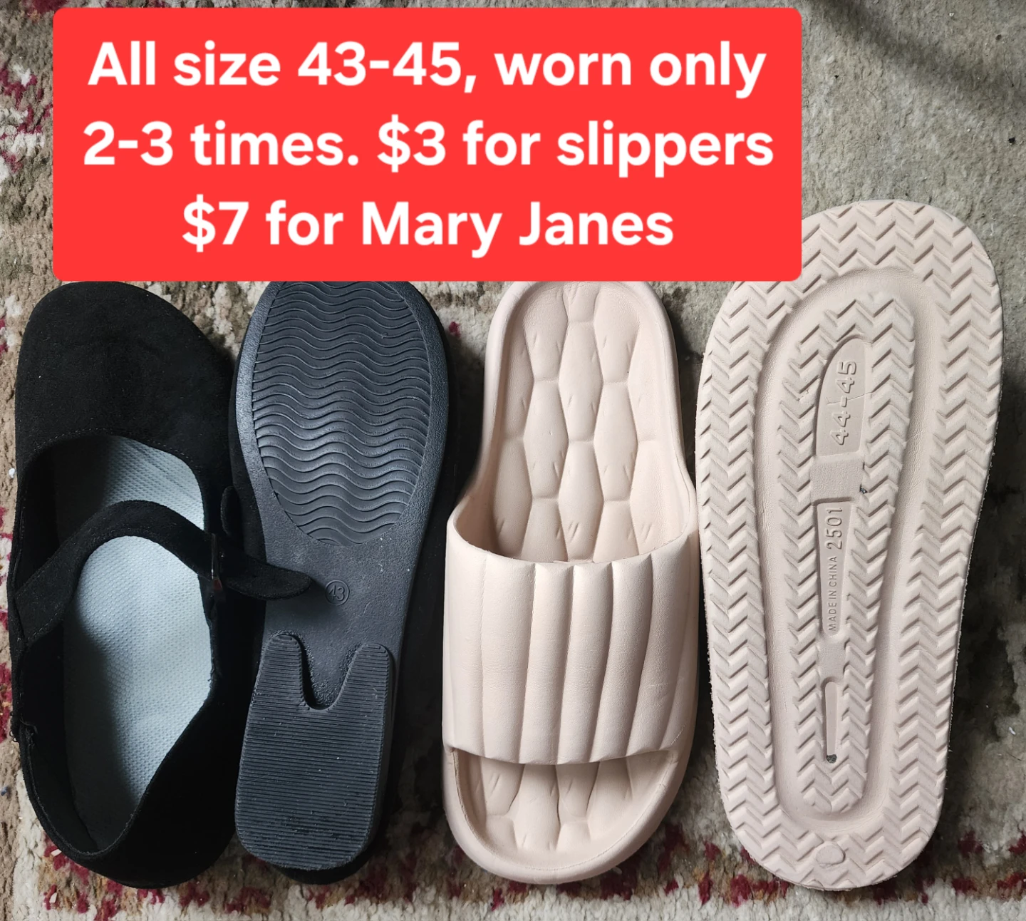 Mary Janes and Slippers