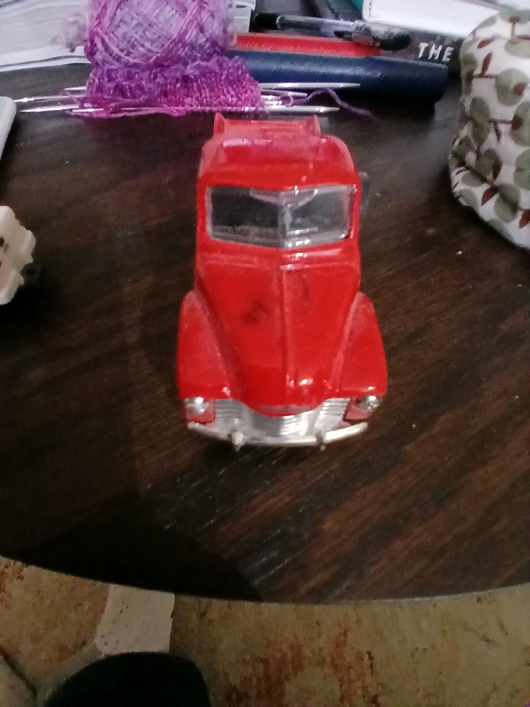 Vintage red toy truck - photo 2