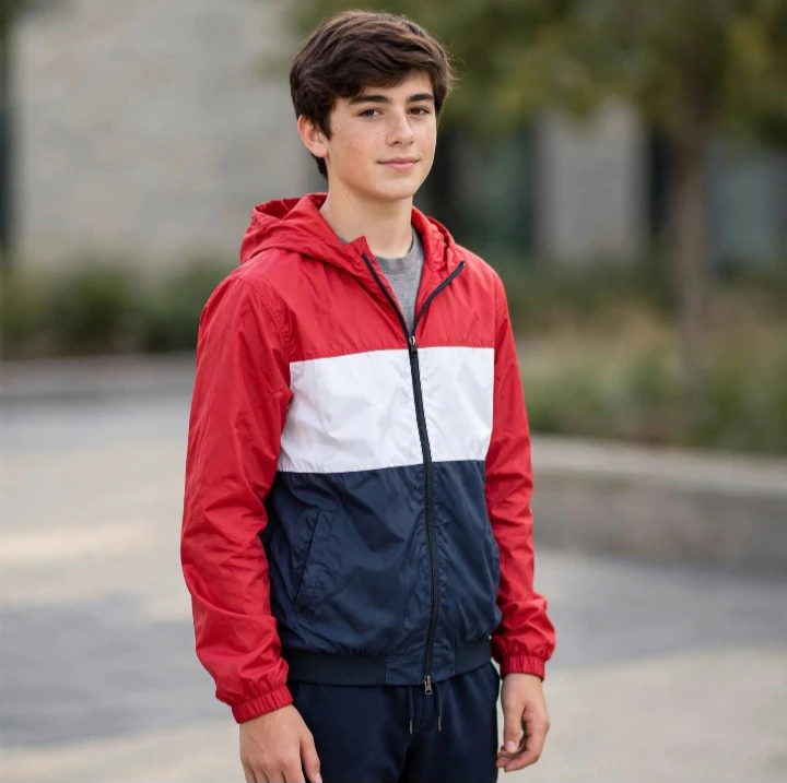 H&M Colour-Blocked Windbreaker Jacket