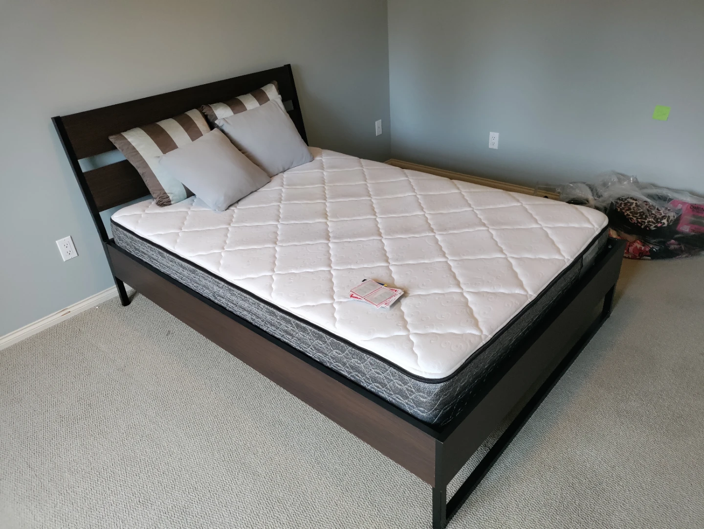 Double Bed Frame with Mattress
