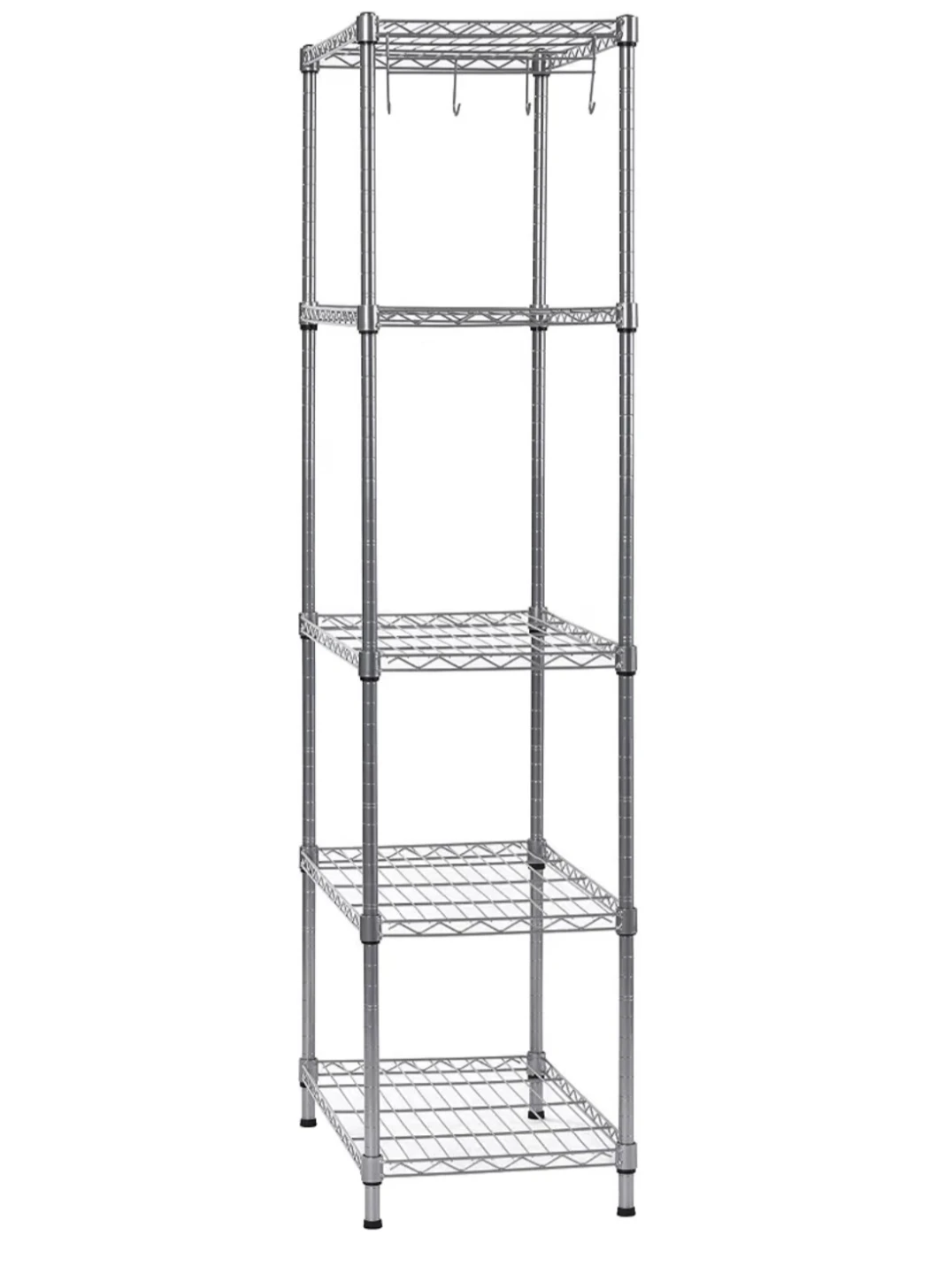 Wire Shelving with Hooks - photo 4