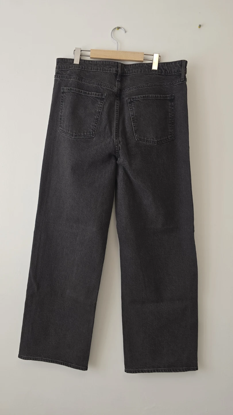 Old Navy Black Wide Leg Jeans Size 16 - photo 2