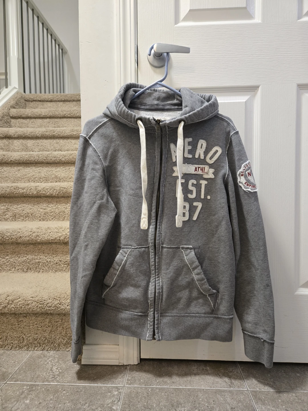 Aeropostale Full Zip Hoodie Grey - photo 2