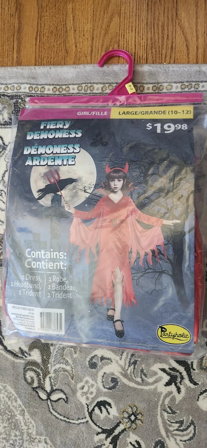 Fiery Demoness Costume - Size Large (10-12)