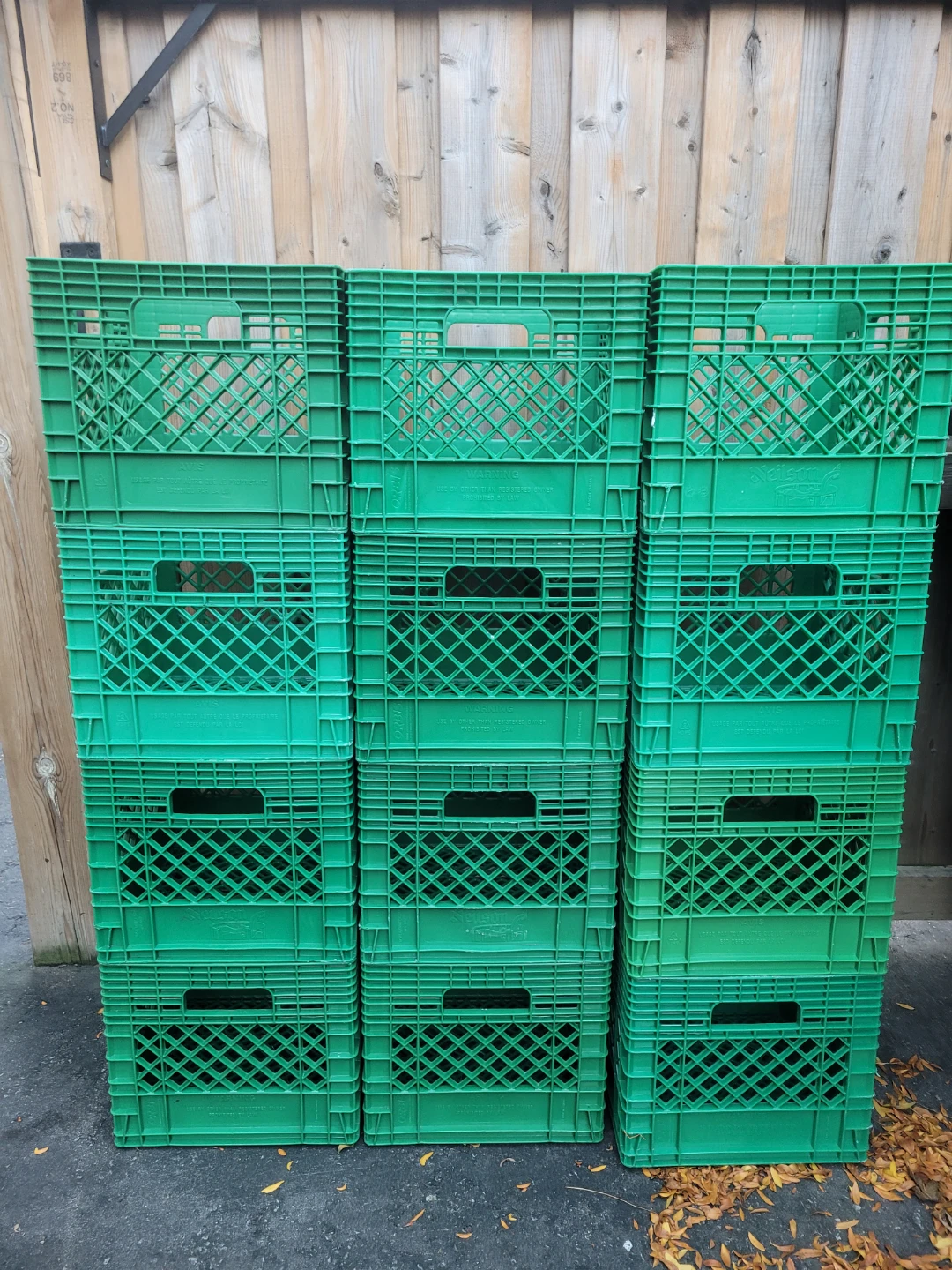 Heavy Duty Stackable Milk Crates