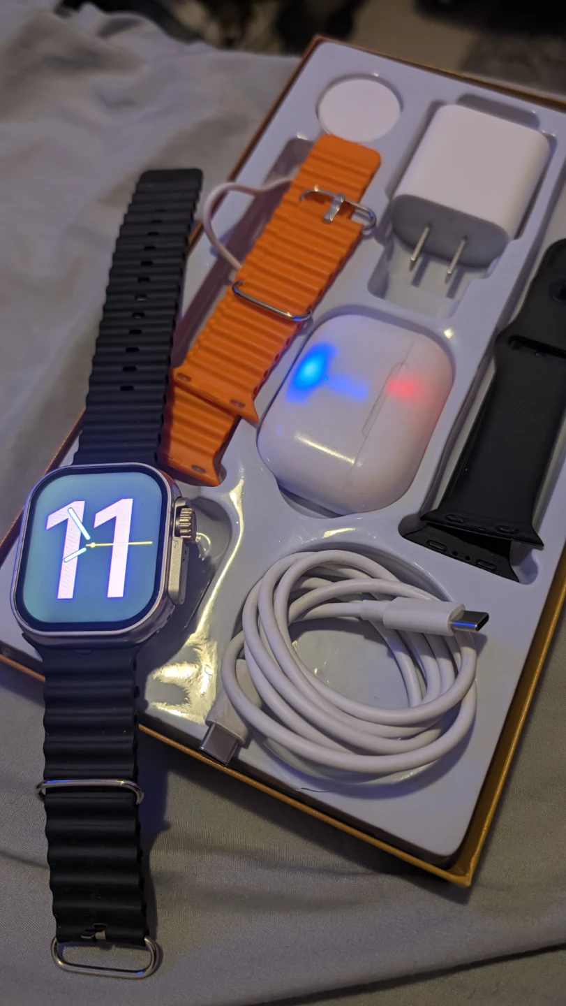 Smartwatch Set with Wireless Earbuds and Extra Bands - photo 4