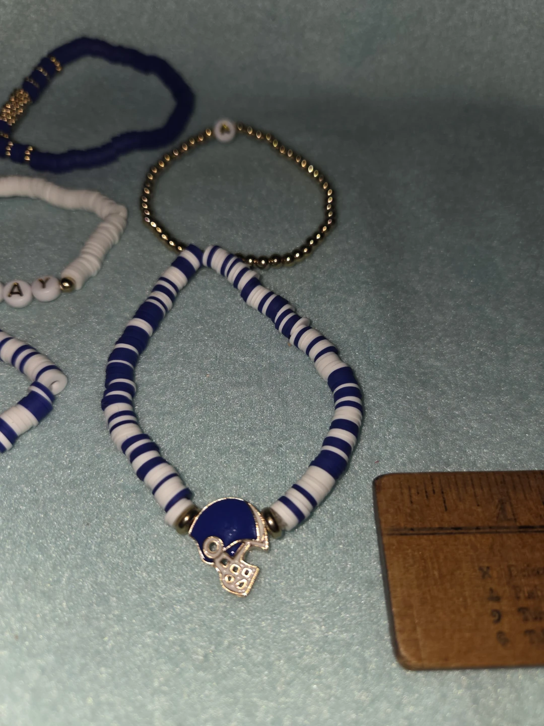Set of 6 Game Day Football Bracelets - photo 3