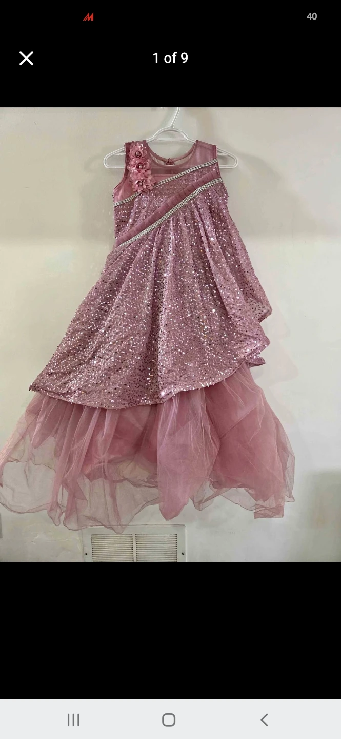 Pink Sequin Party Dress Size 34