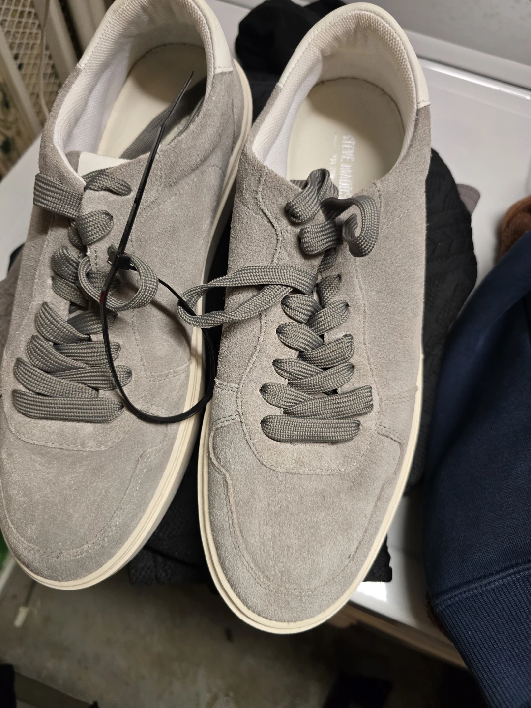 Steve Madden Gray Suede Sneakers