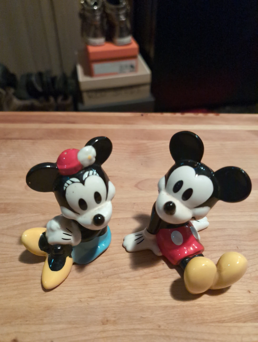 Disney Mickey and Minnie Mouse Salt and Pepper Shakers