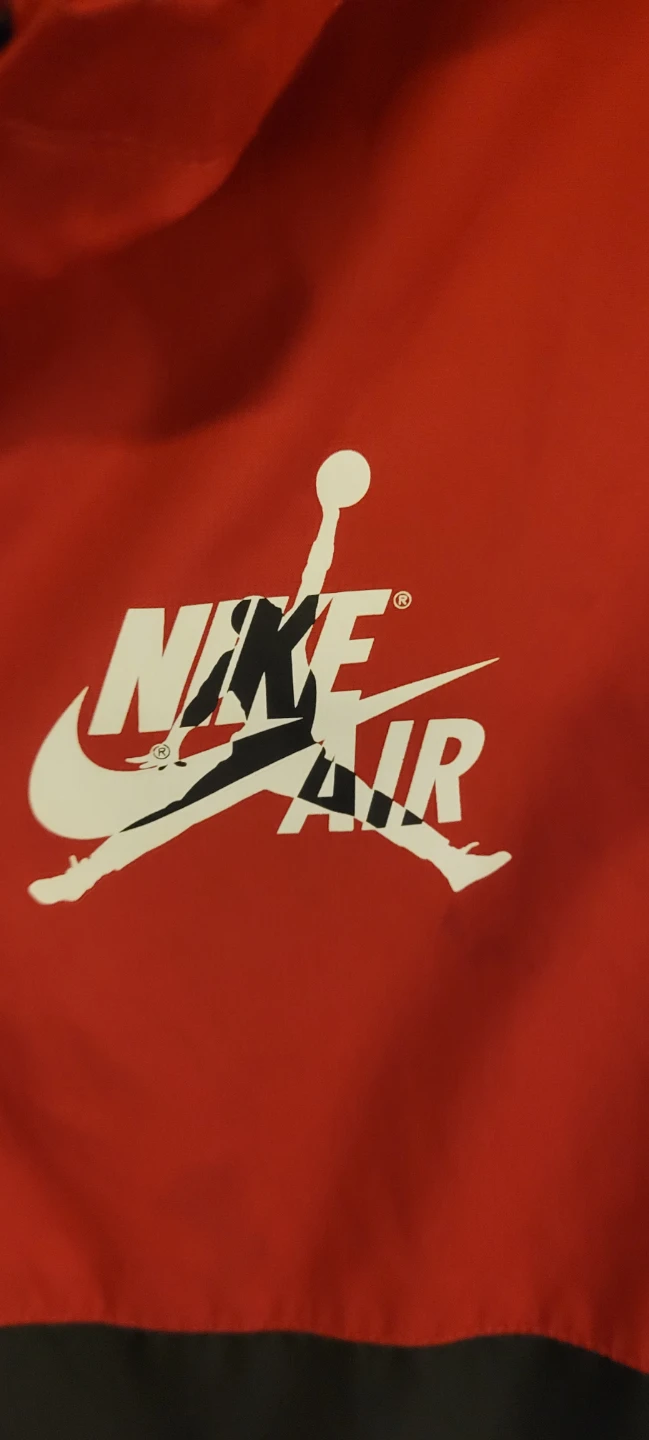 Nike Jordan Kids Windbreaker Jacket Red Black - photo 3