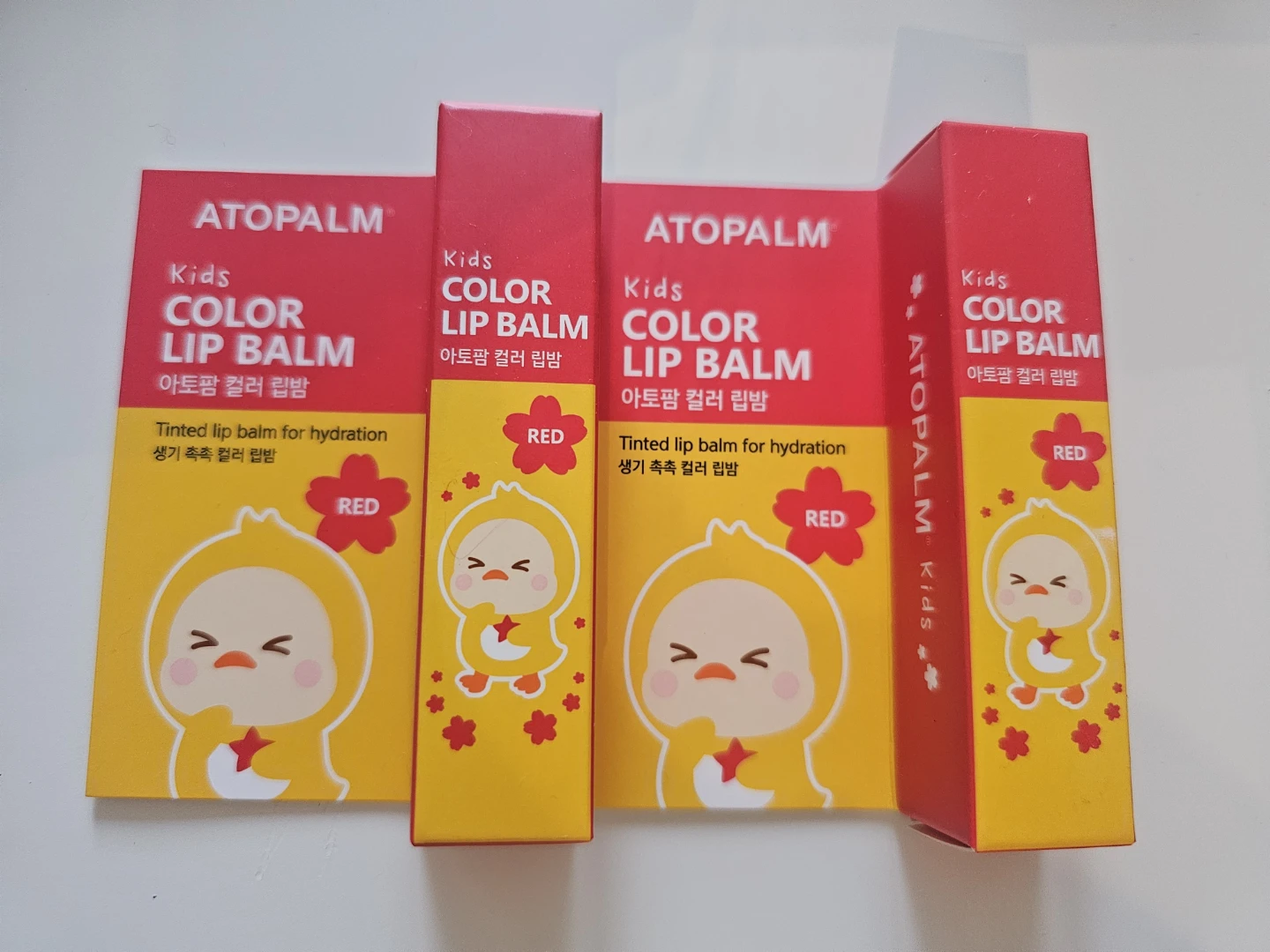 [BNIB] ATOPALM Kids Color Lip Balm (Red) - Safe & Hydrating