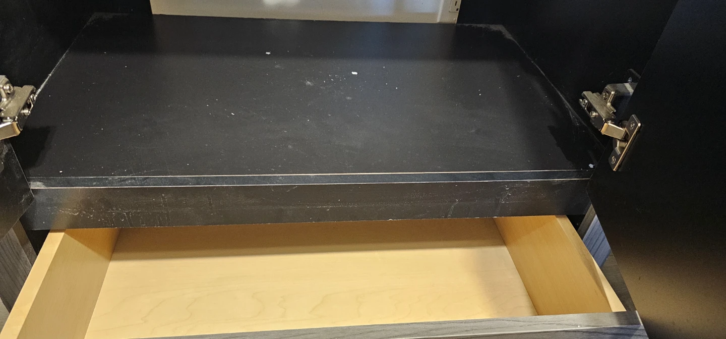 Bathroom Vanity with White Sink Top