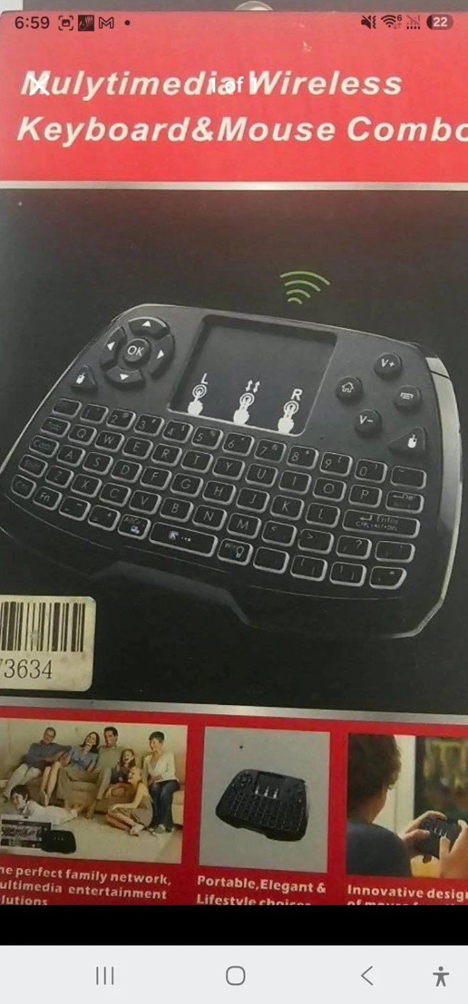 Wireless Multimedia Keyboard and Mouse Combo