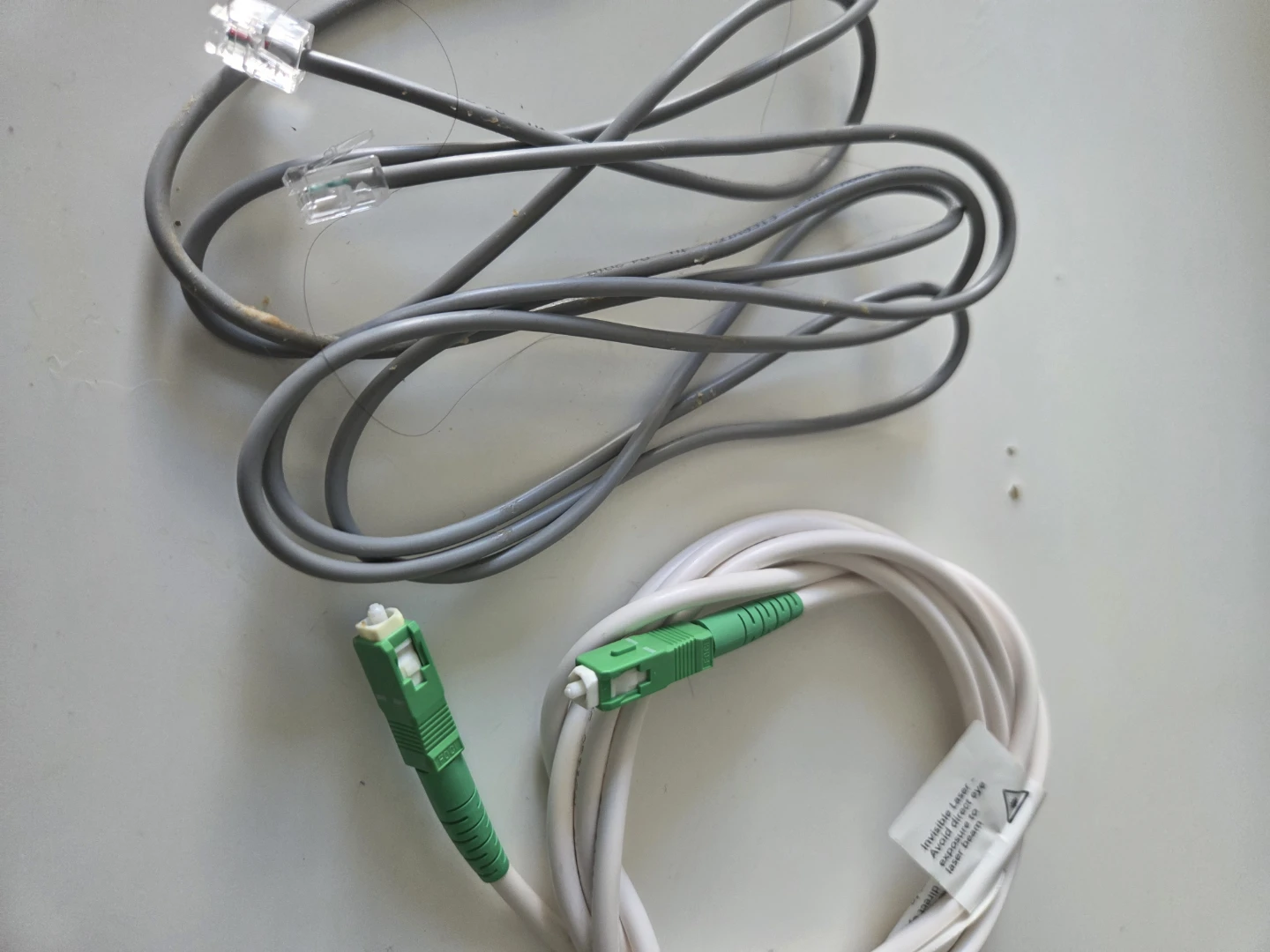 Fiber Optic and Ethernet Cable Set