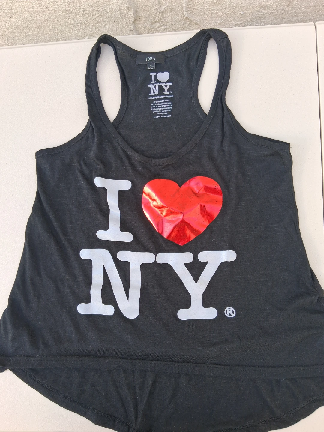 I Love NY Tank Top Black