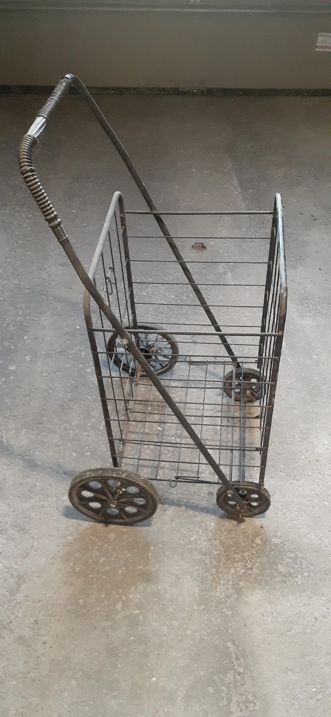 Metal Collapsible Shopping Cart - photo 2