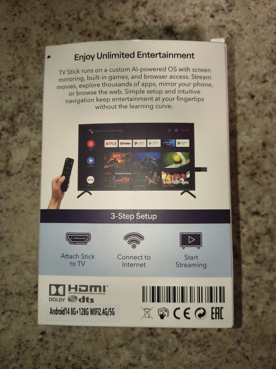 4K TV Stick with Chromecast Built-in - photo 2