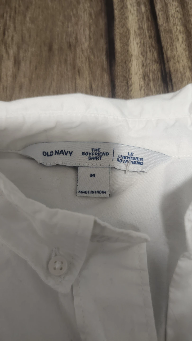 White old navy "boyfriend shirt" - photo 2