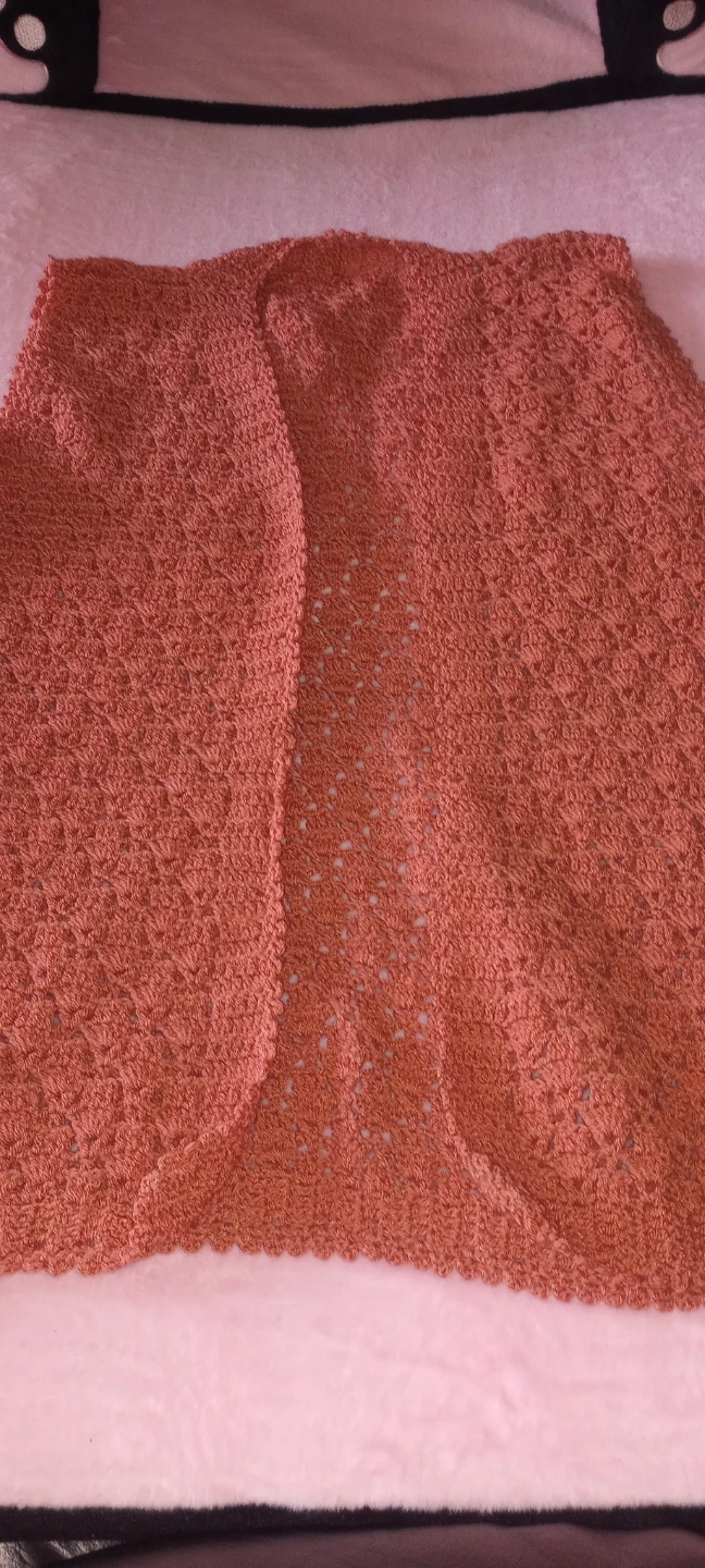 Crochet Shrug in Burnt Orange - photo 3