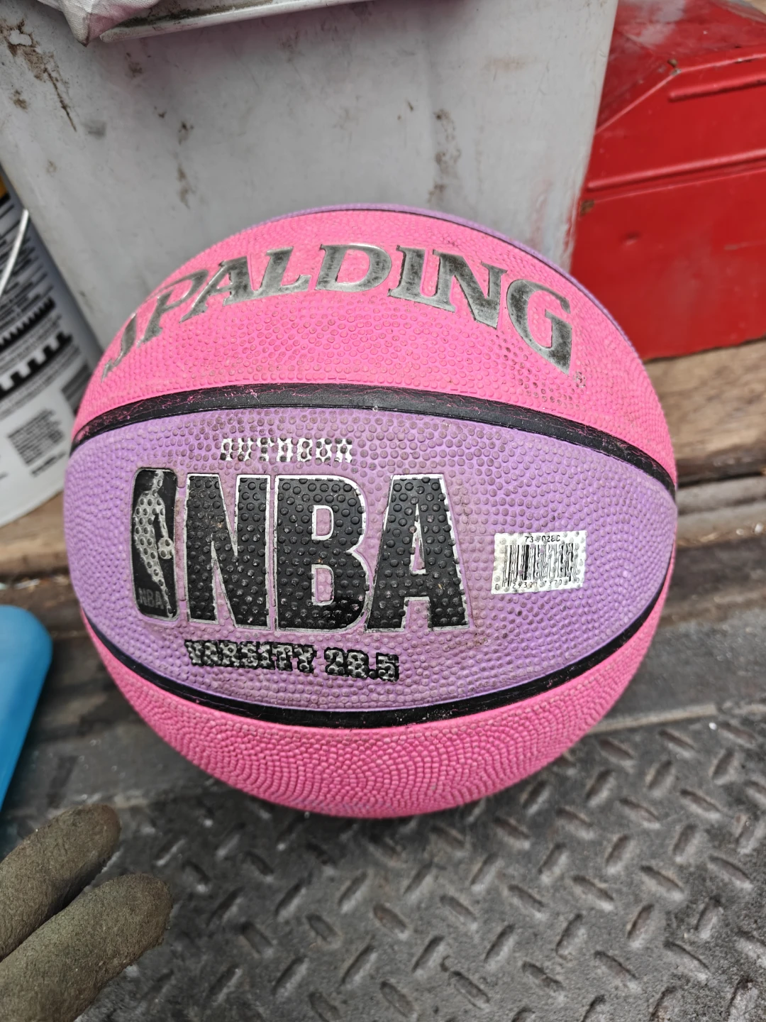 Spalding NBA Varsity Basketball - Pink and Purple