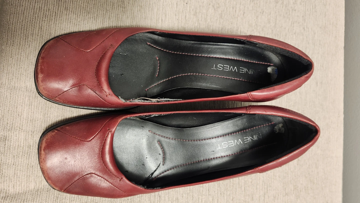 Nine West Red Wedge Shoes