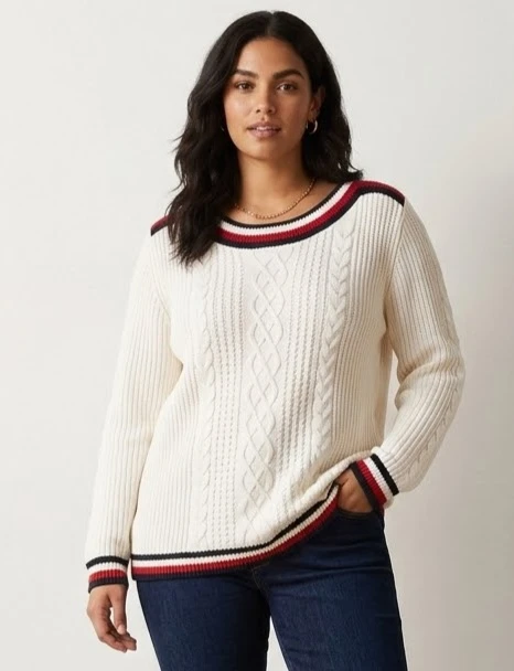 Tommy Hilfiger Cable Knit Sweater - See all the pic