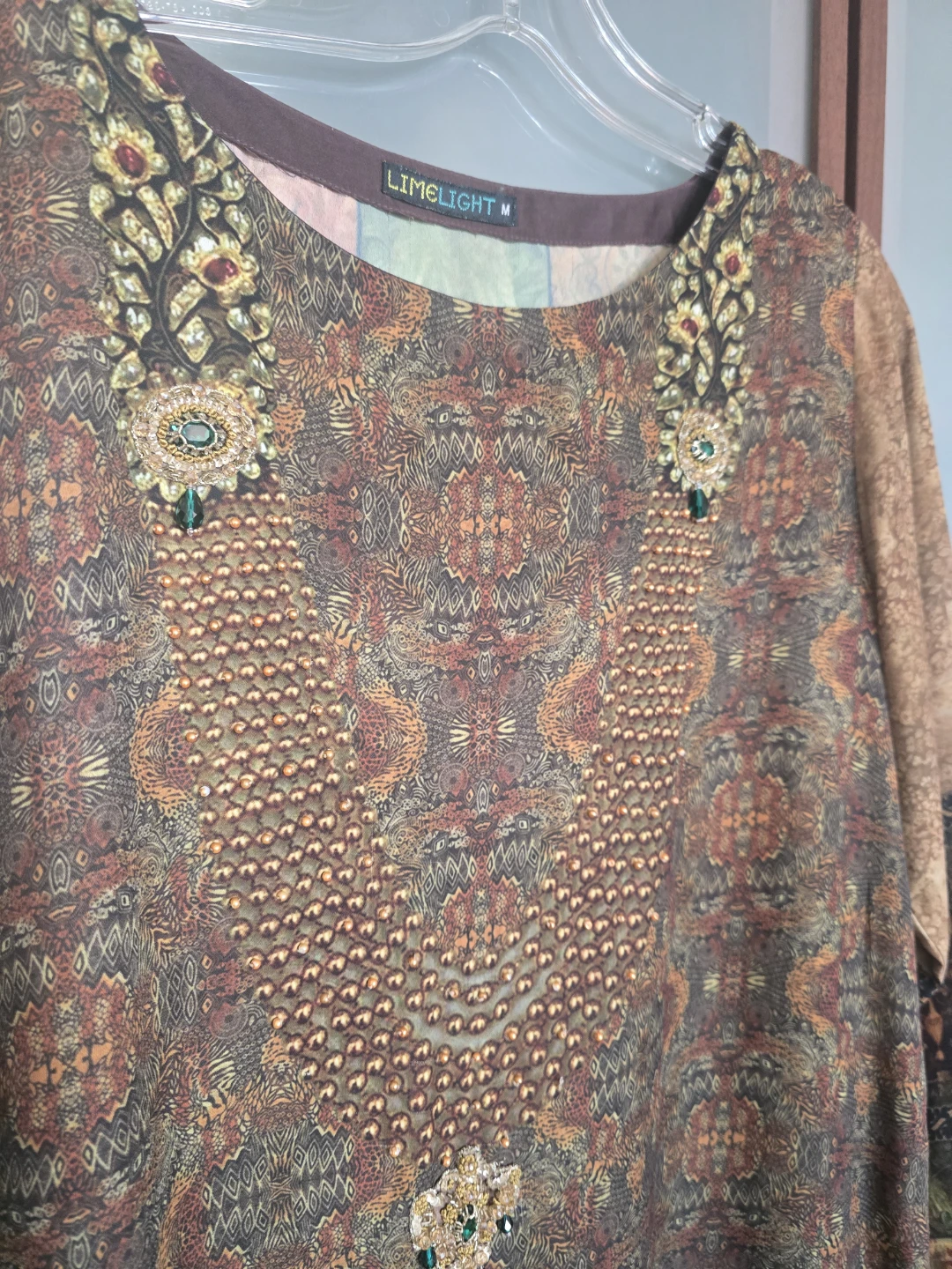 Limelight Printed Tunic with Embellishments - photo 3