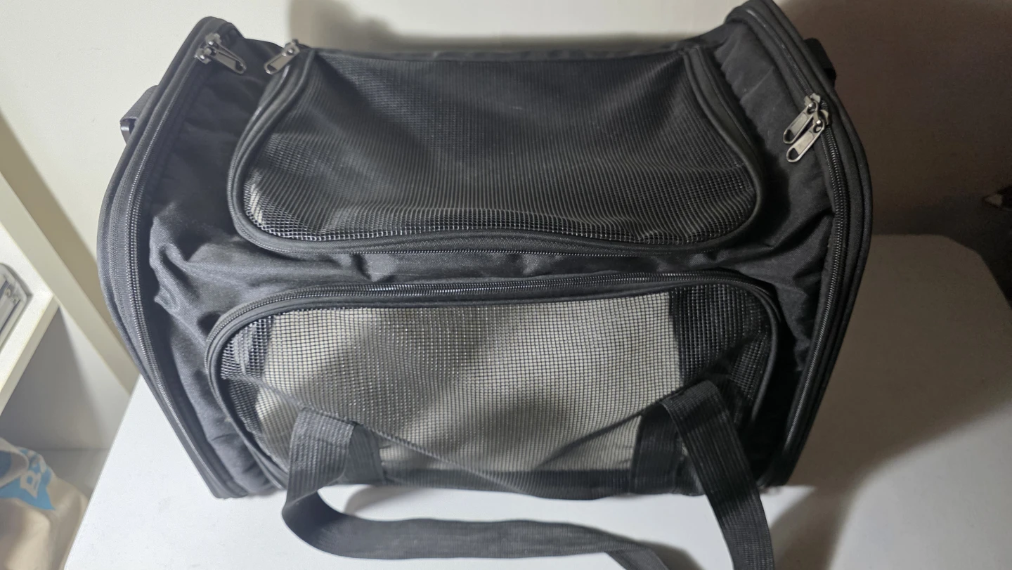 Black Pet Travel Carrier