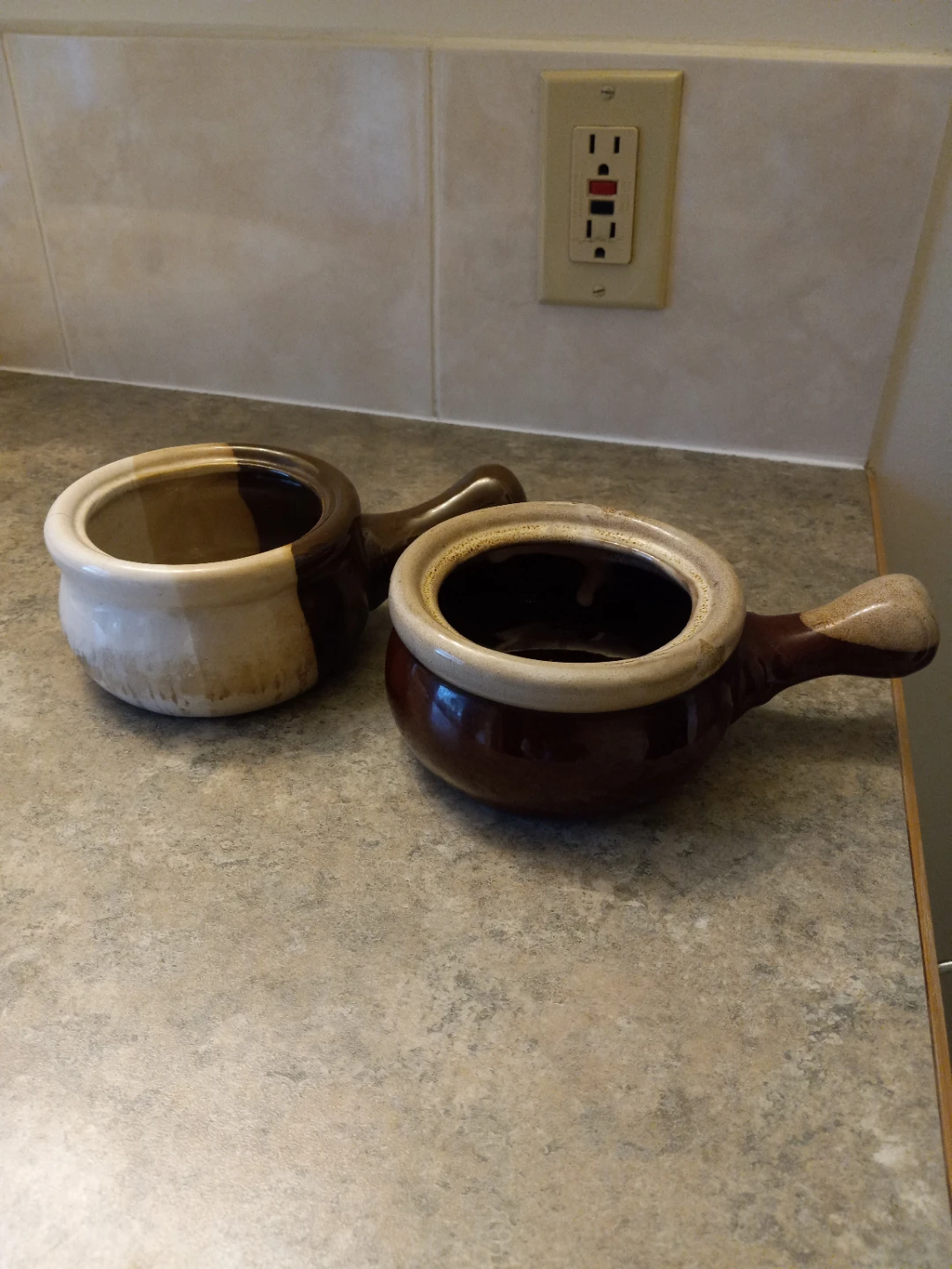 Set of Two Ceramic Soup Crocks
