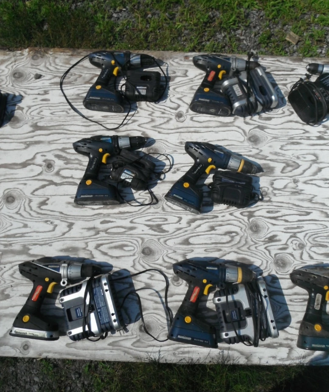 Assorted Cordless Power Drills Impact and Chargers
