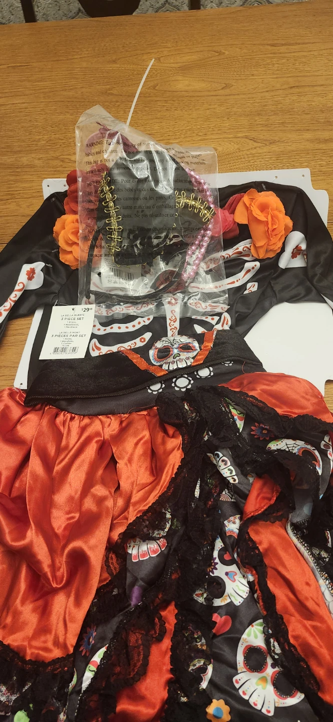 La Bella Muerte 3-Piece Costume Set - Medium - photo 3