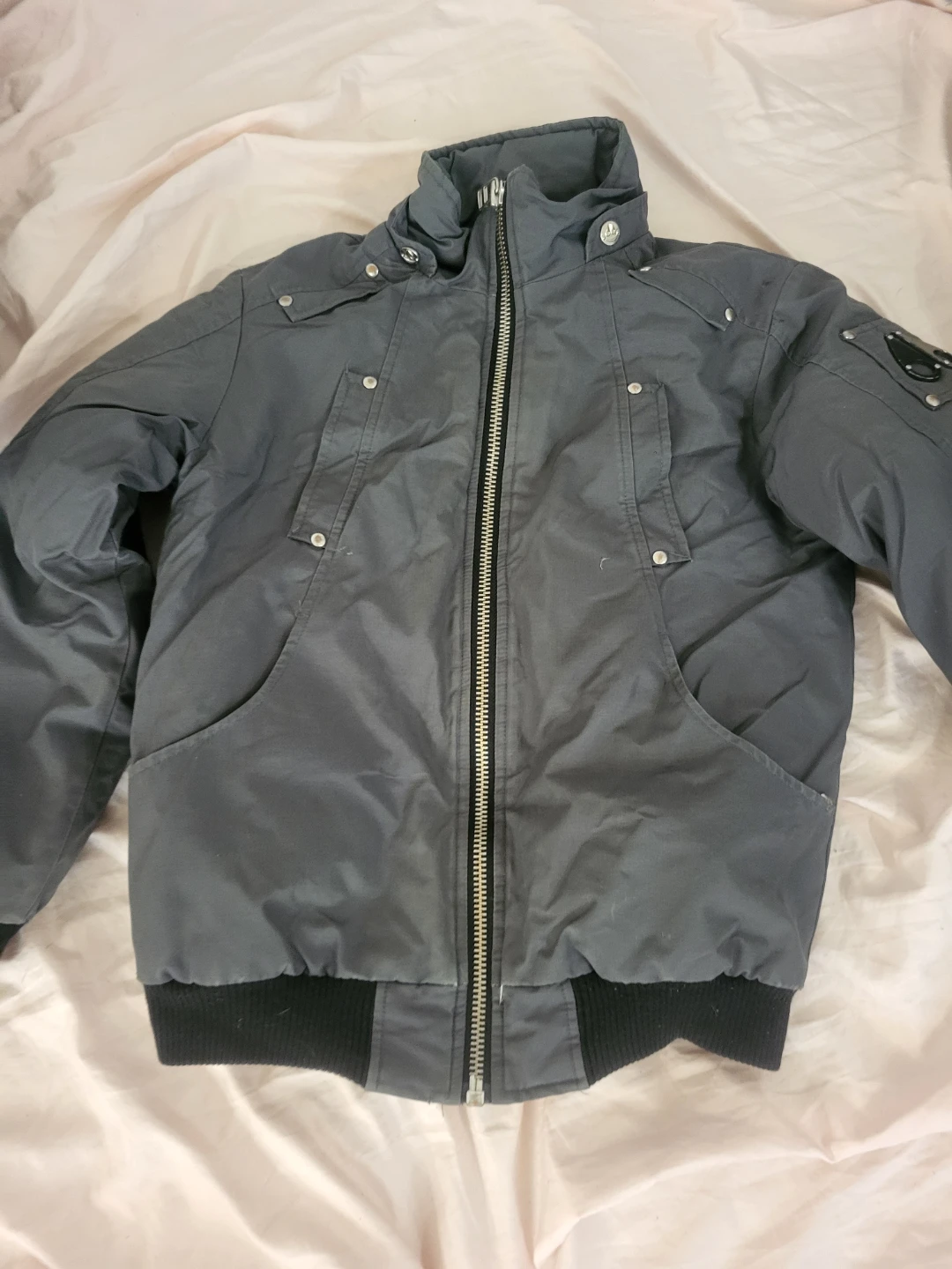 Moose Knuckles Grey Bomber Jacket - photo 2