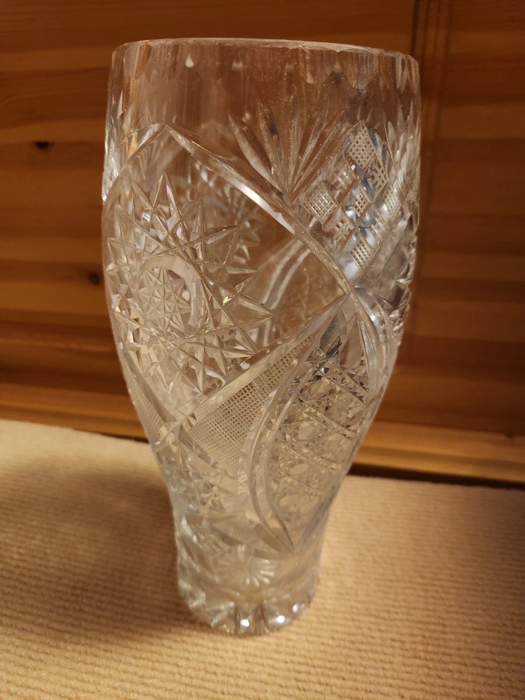 Vintage Cut Glass Vase - photo 3