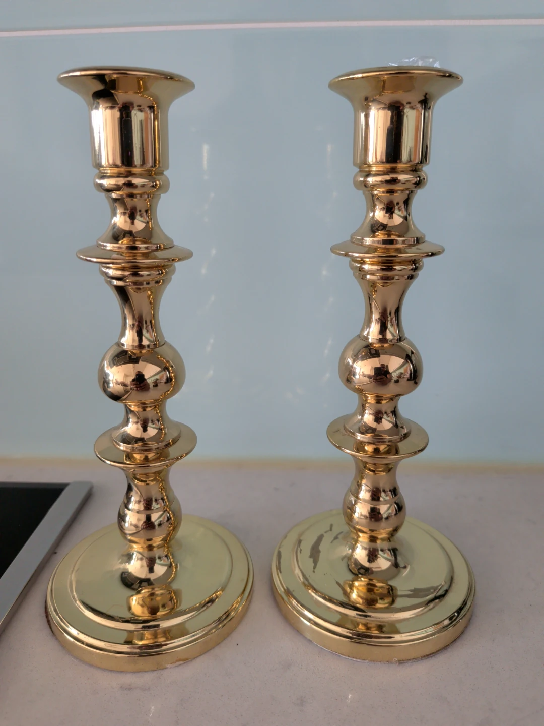 Pair of Baldwin Brass Candlesticks