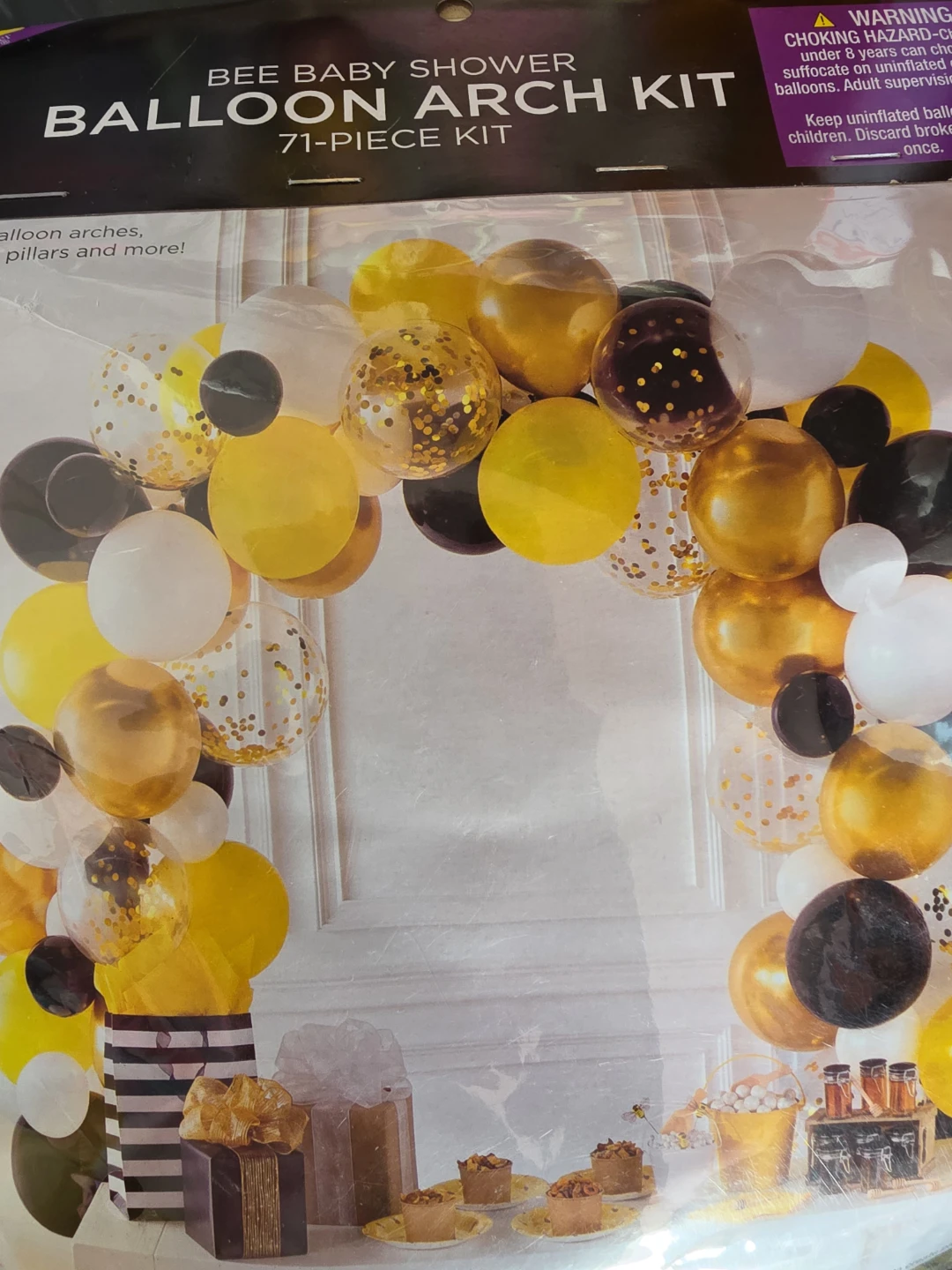 Bee Baby Shower Balloon Arch Kit 71-Piece