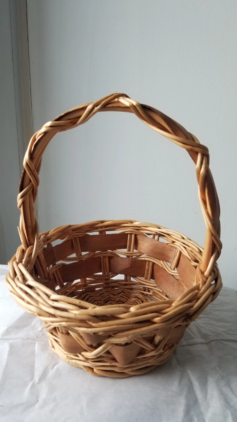 Wicker Basket with Handle