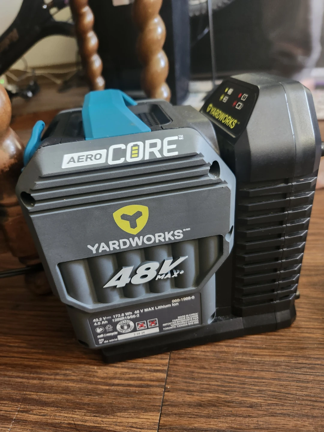 Yardworks 48v battery and charger