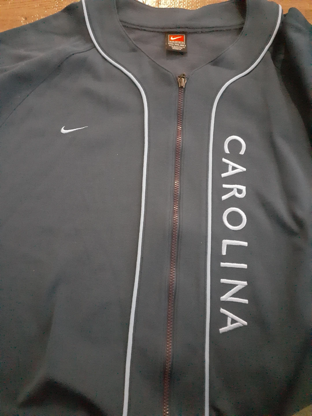 Nike Carolina Zip-Front Jersey XXL VINTAGE Y2K - photo 2