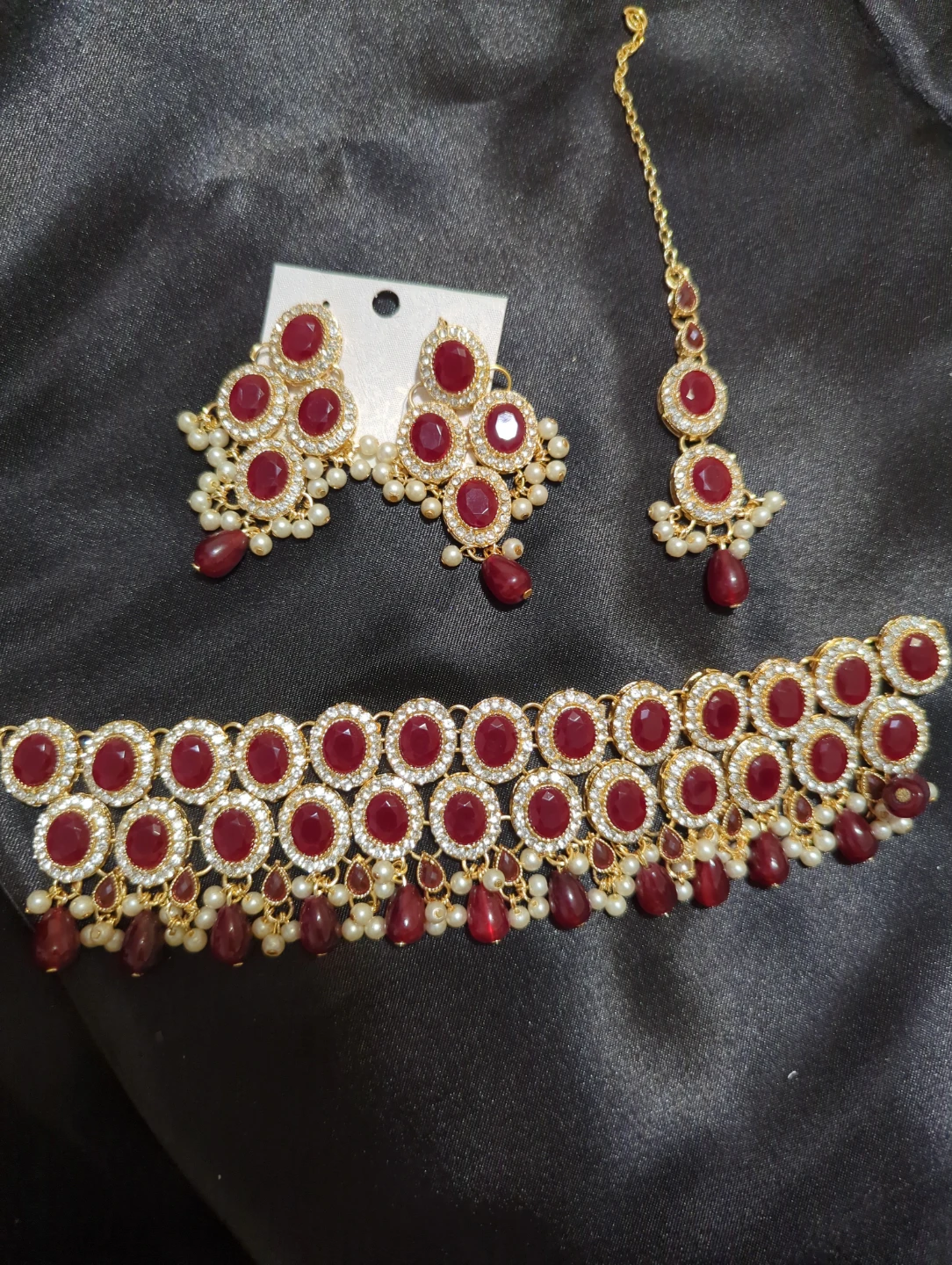 Pakistani traditional necklace and earring set