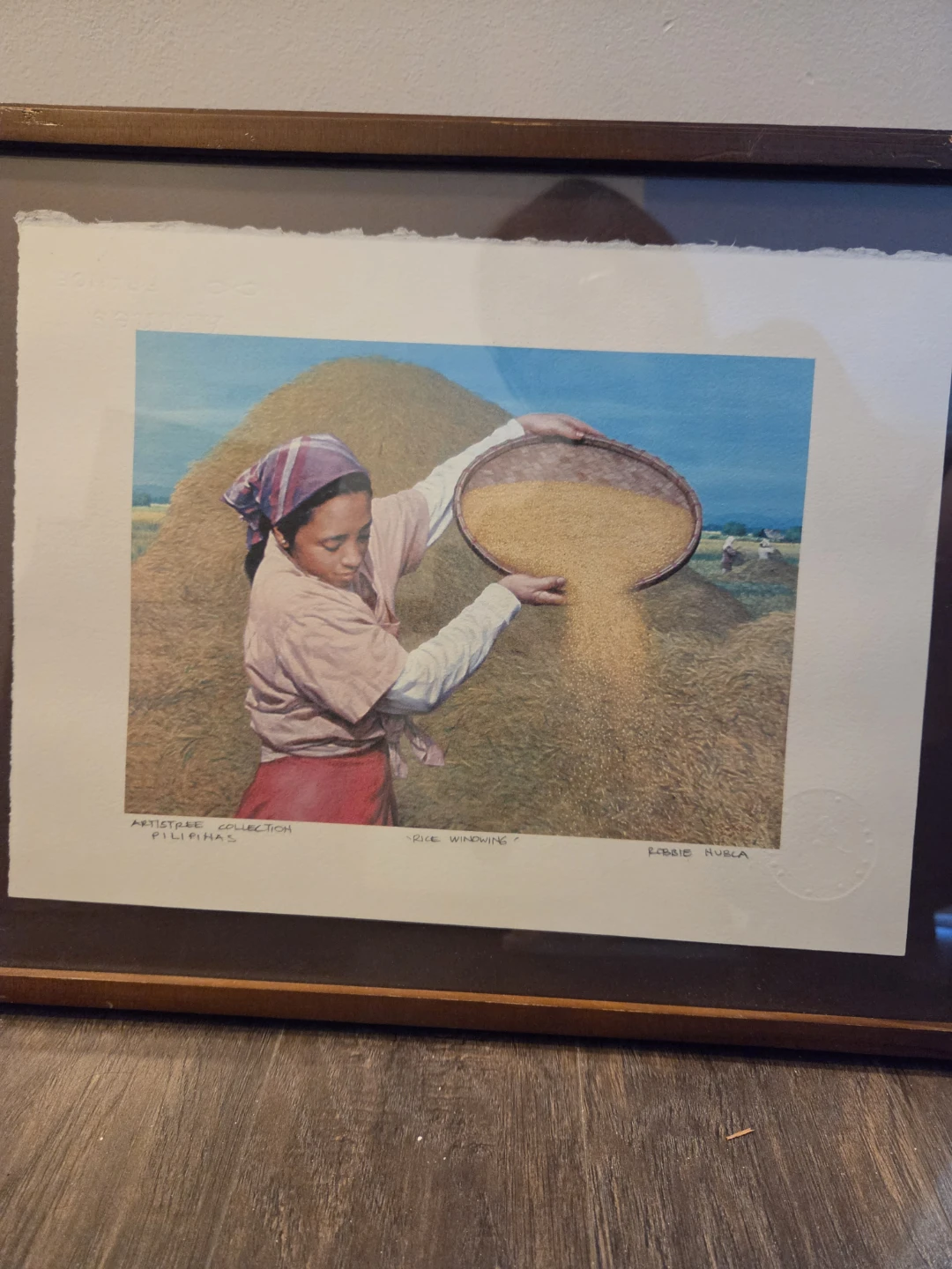 Rice Winnowing Print Filipino Art