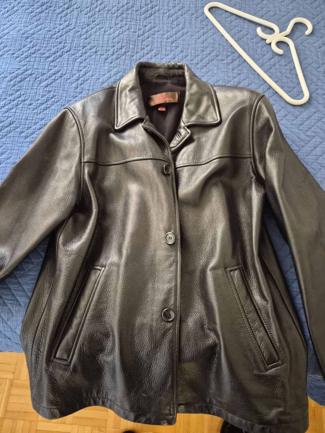 Danier Black Leather 3/4 length coat